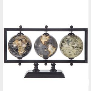Globe Trio with Stand Home Decoration Home Office